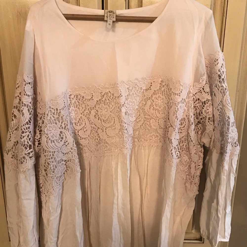 Beautiful lace insert top
